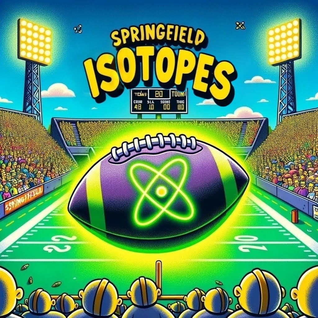 Springfield Isotopes Fantasy Football Team Logo
